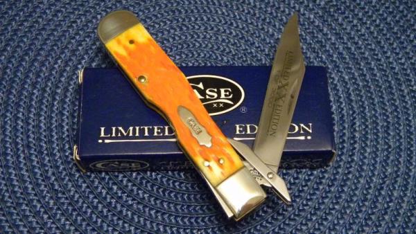 Case XX USA 2003 Orange Peel Bone 6111 1/2L SS Limited Edition Cheetah Knife - NIB Case XX USA 2003 Orange Peel Bone 6111 1/2L SS Limited Edition Cheetah Knife - NIB