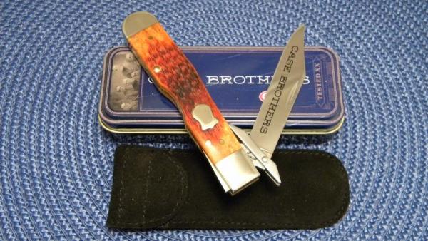 Case Bros. Cutlery Co. USA 2003 Chestnut Bone 6111 1/2L SS Cheetah Knife - NIB Case Bros. Cutlery Co. USA 2003 Chestnut Bone 6111 1/2L SS Cheetah Knife - NIB