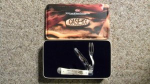 Case XX USA 1 Dot (1999) Vintage Stag V5254 HB SS Trapper Hobo Knife 1998 Evansville Knife Club