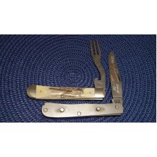 Case XX USA 1 Dot (1999) Vintage Stag V5254 HB SS Trapper Hobo Knife 1998 Evansville Knife Club Case XX USA 1 Dot (1999) Vintage Stag V5254 HB SS Trapper Hobo Knife 1998 Evansville Knife Club