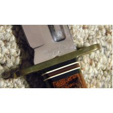 Western USA W46-8 Wood Fixed Blade Sheath Knife Western USA W46-8 Wood Fixed Blade Sheath Knife