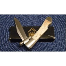 Puma Germany Medici SMO P210563 Bone Swing Guard Lockback Knife - NIB Puma Germany Medici SMO P210563 Bone Swing Guard Lockback Knife - NIB