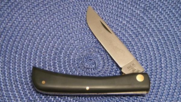 Case XX SS USA 9 Dot (1981) Black 2138L SS Linerlock Sod Buster Knife Case XX SS USA 9 Dot (1981) Black 2138L SS Linerlock Sod Buster Knife