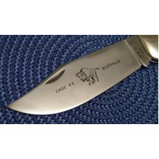 Case XX USA 4 Dot (1976) Wood P172 Buffalo Clasp Knife