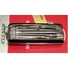 Wenger Delemont Switzerland Stainless Black King Arthur Swiss Army Knife Wenger Delemont Switzerland Stainless Black King Arthur Swiss Army Knife