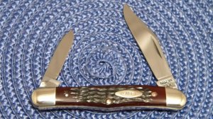 Case XX USA 9 Dot (1971) Bone 6208 Half Whittler Knife