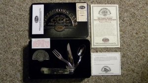Case XX USA 2001 Bone 6354 HB SS Hobo Trapper Case Collectors Regular Memeber Annual Knife - NIB