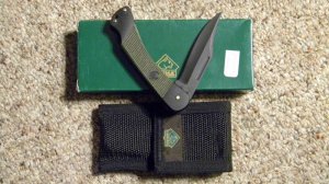 Puma Germany Stainless 230365 Commando Lockback Knife and Pouch c.1995 - NIB