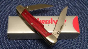 Kershaw KAI Japan Wood 4380 Double Cross Easy Open Linerlock Knife - NIB