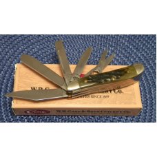 Case XX USA 3 Dot (1997) Green Bone G6520 SS 5 Blade Peanut Knife - NIB Case XX USA 3 Dot (1997) Green Bone G6520 SS 5 Blade Peanut Knife - NIB