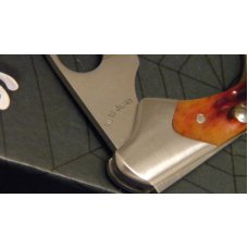 Spyderco VG-10 Japan C75P Plain Edge Bone Kiwi Lockback Knife - NIB Spyderco VG-10 Japan C75P Plain Edge Bone Kiwi Lockback Knife - NIB
