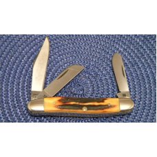 Case XX Stainless USA 3 Dot (1977) Blue Scroll 5347 HP SSP Stag Stockman Knife