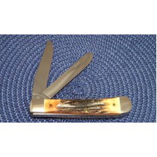 Case XX SS USA 4 Dot (1986) Stag 5254 Trapper Knife Case XX SS USA 4 Dot (1986) Stag 5254 Trapper Knife