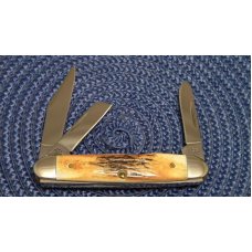 Case XX USA 2007 Stag 53090 SS Red Shield Cigar Stockman Knife