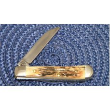 Case XX USA 2007 Stag 51154 W SS Red Shield Wharncliffe Tiny Trapper Knife Case XX USA 2007 Stag 51154 W SS Red Shield Wharncliffe Tiny Trapper Knife