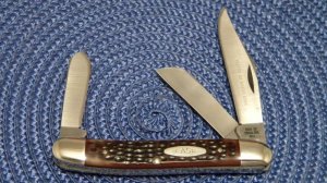Case XX Stainless USA 6 Dot (1974) Bone 6347 HP SSP Tested XX Razor Edge Stockman Knife