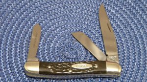 Case XX USA 3 Dot (1977) Bone 6318 HP Stockman Knife