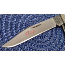 Case XX Stainless USA 2 Dot (1978) Stag Red Etch 52032 SSP 2 Blade Stockman Knife