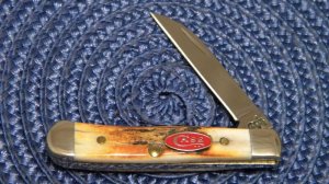 Case XX USA 2007 Stag 51154 W SS Red Shield Wharncliffe Tiny Trapper Knife