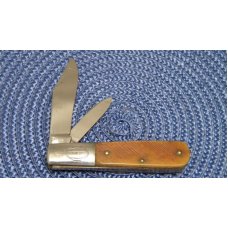 John Primble Belknap HDW & MFG Co. 5722 Green Bone Blue Grass Barlow Knife - c.1950's John Primble Belknap HDW & MFG Co. 5722 Green Bone Blue Grass Barlow Knife - c.1950's