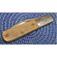 John Primble Belknap HDW & MFG Co. 5722 Green Bone Blue Grass Barlow Knife - c.1950's John Primble Belknap HDW & MFG Co. 5722 Green Bone Blue Grass Barlow Knife - c.1950's