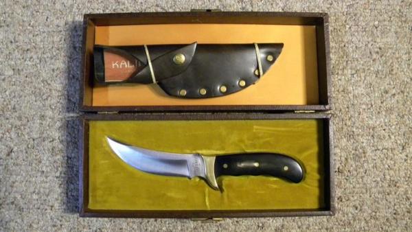 Buck Kalinga USA Black Micarta Hunting Sheath Knife Pre 1986 - NIB