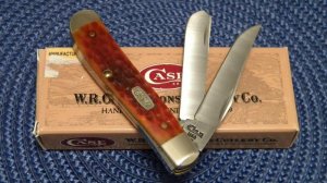 Case XX USA 4 Dot (1996) Bone 6207 SS Mini Trapper Knife - NIB