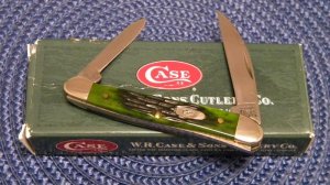 Case XX USA 2000 Green Bone 62109W SS Wharncliffe Baby Copperhead Knife - NIB