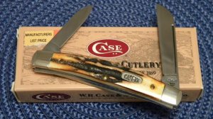 Case XX USA 4 Dot (1996) Stag 52052 SS Half Congress Knife - NIB