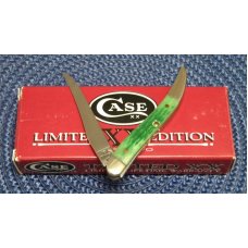 Case XX USA 2000 Emerald Green Bone 610096 SS Limited Tiny Toothpick Knife - NIB