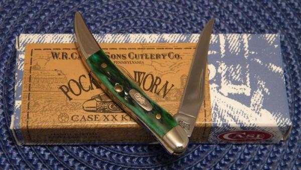 Case XX USA 2008 Pocket Worn Burnt Green Bone 610096 SS Tiny Toothpick Knife - NIB Case XX USA 2008 Pocket Worn Burnt Green Bone 610096 SS Tiny Toothpick Knife - NIB