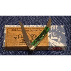 Case XX USA 2008 Pocket Worn Burnt Green Bone 610096 SS Tiny Toothpick Knife - NIB Case XX USA 2008 Pocket Worn Burnt Green Bone 610096 SS Tiny Toothpick Knife - NIB