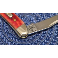 Case XX USA 2011 Pocket Worn Old Red Bone 610096 SS Tiny Toothpick Knife - NIB Case XX USA 2011 Pocket Worn Old Red Bone 610096 SS Tiny Toothpick Knife - NIB
