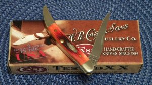 Case XX USA 2010 Red Bone 610096 SS Tiny Toothpick Knife - NIB
