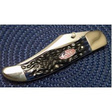 Case XX USA 2003 Navy Blue Bone 61265LC SS Mid Folding Hunter Linerlock Knife with Pocket Clip - NIB Case XX USA 2003 Navy Blue Bone 61265LC SS Mid Folding Hunter Linerlock Knife with Pocket Clip - NIB