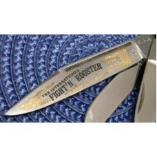 Fight'n Rooster Frank Buster Celebrated Cutlery Germany Pearl 1987 5 Blade Stockman Club Knife