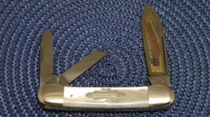 Fight'n Rooster Frank Buster Celebrated Cutlery Germany Pearl 1987 Canoe Whittler Club Knife