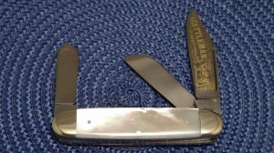 Fight'n Rooster Frank Buster Celebrated Cutlery Germany Pearl 1985 Cattleman Cattle Knife