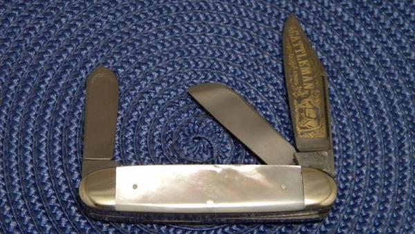 Fight'n Rooster Frank Buster Celebrated Cutlery Germany Pearl 1985 Cattleman Cattle Knife