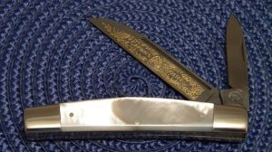 Fight'n Rooster Frank Buster Celebrated Cutlery Germany Pearl Irish Congress Jack Knife