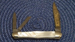 Fight'n Rooster Frank Buster Celebrated Cutlery Germany Pearl The Captain's Rooster Whittler Knife