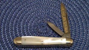 Fight'n Rooster Frank Buster Celebrated Cutlery Germany Pearl The Captain's Rooster Jack Knife