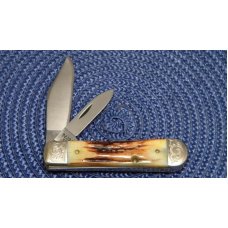Case XX Stainless USA 9 Dot (1981) Stag 5235 1/2 SSP Scrolled Swell End Jack Knife Case XX Stainless USA 9 Dot (1981) Stag 5235 1/2 SSP Scrolled Swell End Jack Knife