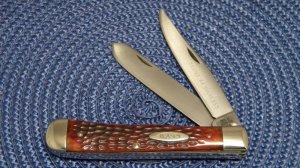 Case XX Stainless USA 1965-69 Bone 6254 SSP First Model Stainless Trapper Knife