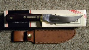 Schrade USA 160OT Old Timer Mountain Lion Rigid Fixed Blade Sheath Knife - NIB