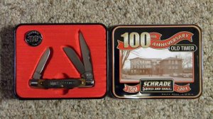 Schrade USA 34OT 100th Anniversary Old Timer Delrin Middleman Stockman Knife c.2004 - NIB