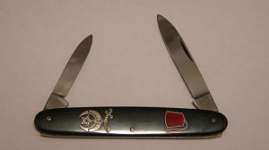 Hoffritz NY Germany Stainless Little 2 Blade Pen Knife Mason Masonic Shriners