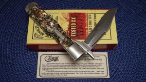 Case Classic 1990's Celluloid 71050L SAB Swing Guard Lockback Coke Bottle Knife - NIB