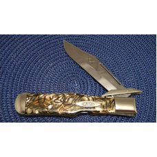 Case Classic 1990's Celluloid 71050L SAB Swing Guard Lockback Coke Bottle Knife - NIB