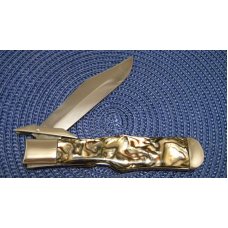 Case Classic 1990's Celluloid 71050L SAB Swing Guard Lockback Coke Bottle Knife - NIB